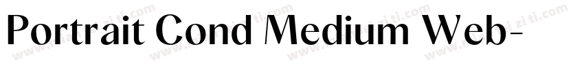 Portrait Cond Medium Web字体转换